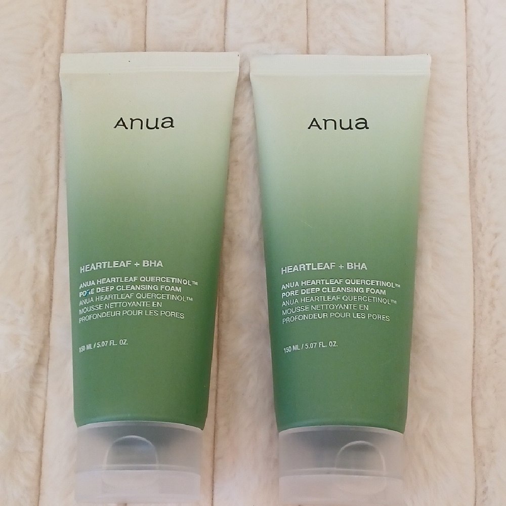 Anua Heartleaf + BHA Pore Deep Cleansing Foam Korean Skin Care 2 pk